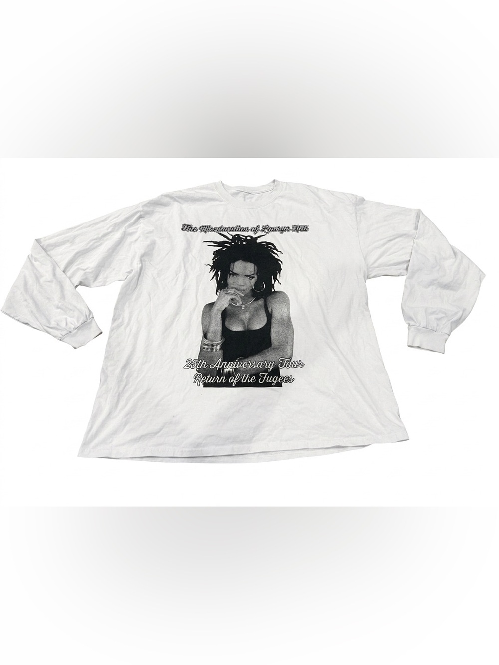 Lauryn Hill The Fugees 25th Anniversary Tour Long Sleeve Graphic T Shirt XL